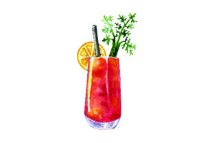 Bloody Mary - Watercolor Style: A Versatile Graphic for Food Amp & Crafting