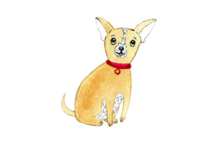 Chihuahua Watercolor Design for Dog Lovers