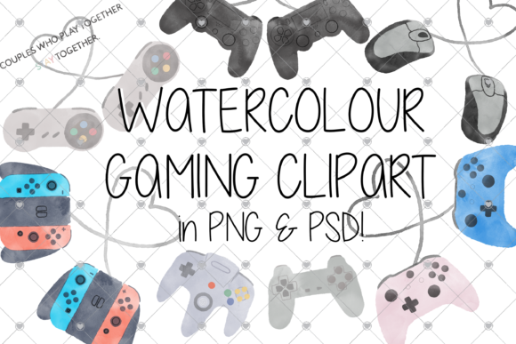 Gamer, Gaming, Watercolour