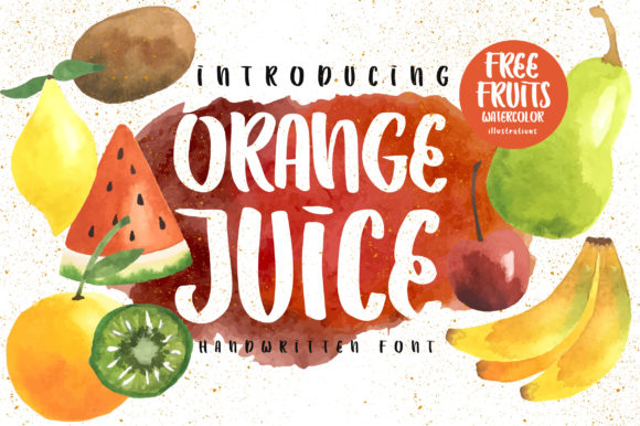 Orange Juice by Script Amp: A Zesty Graphic Design Asset for Creative Branding