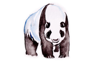 Panda in Watercolor: A Thoughtful Embroidery Design for Real Projects