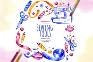 Watercolor Sewing Cliparts Review